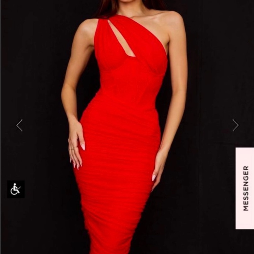 House of CB Red Midi Dress